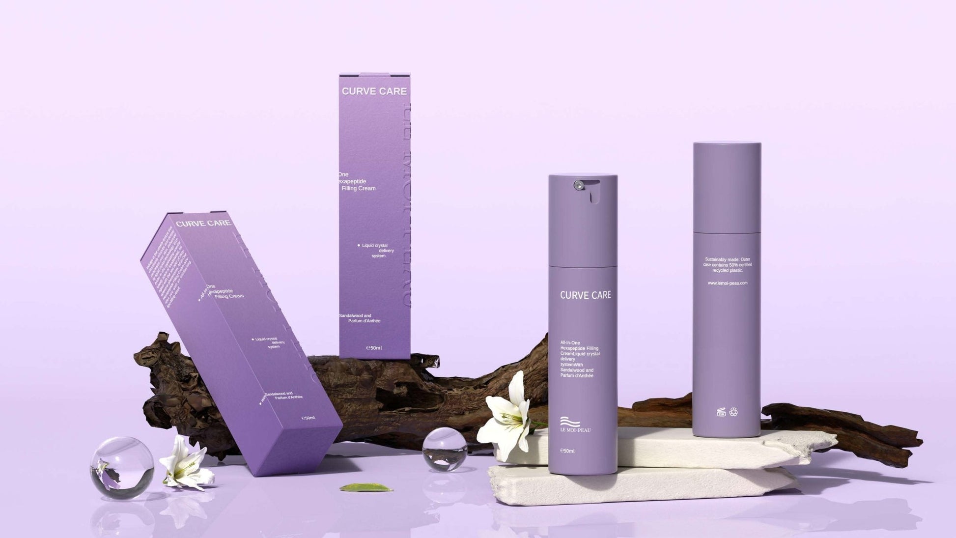 白檀與海洋費洛蒙 六肽全效液晶豐潤霜 - LEMOI - PEAU